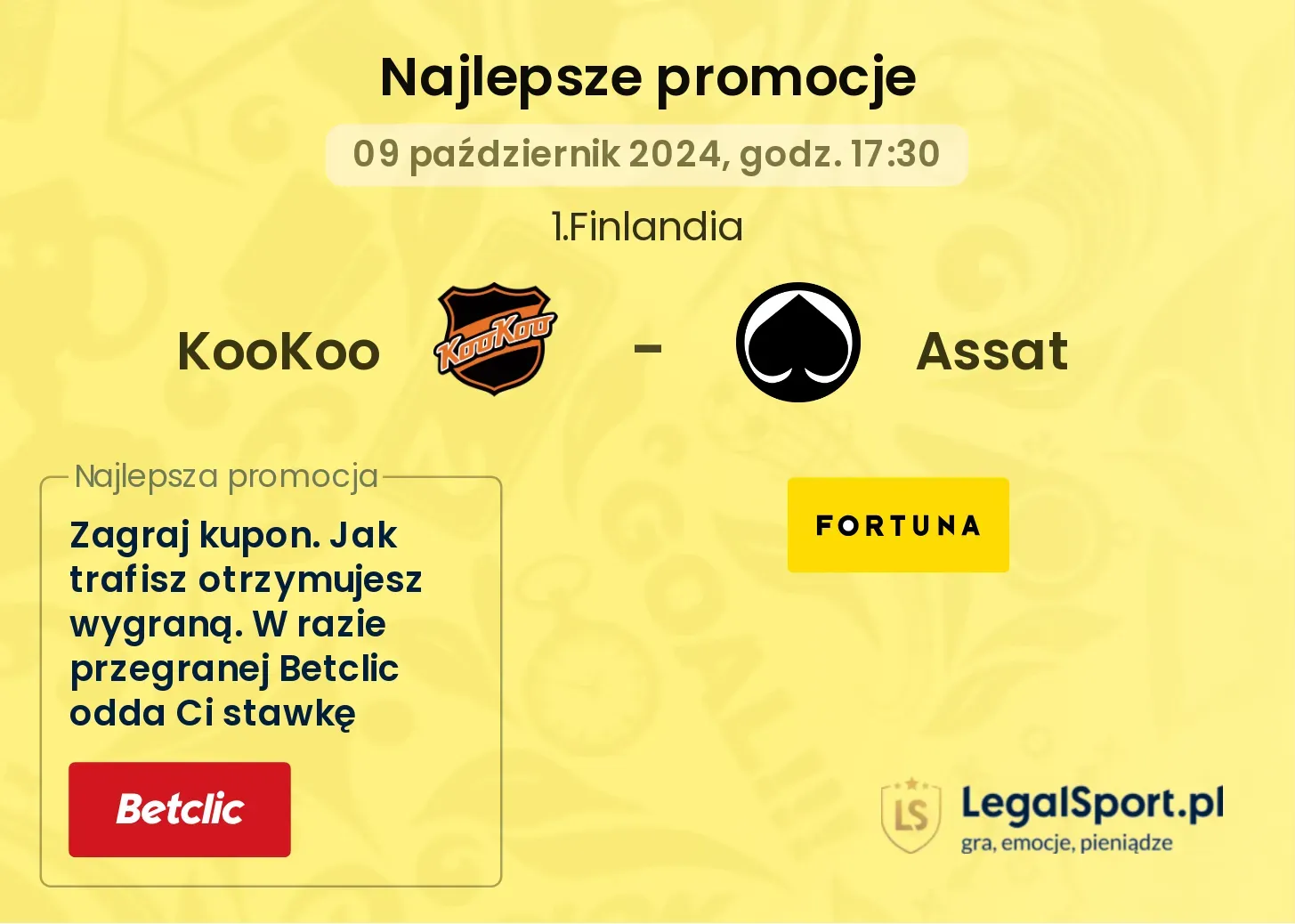 KooKoo - Assat promocje bonusy na mecz