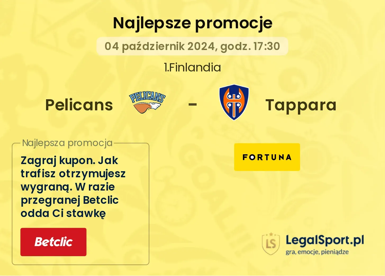 Pelicans - Tappara promocje bonusy na mecz