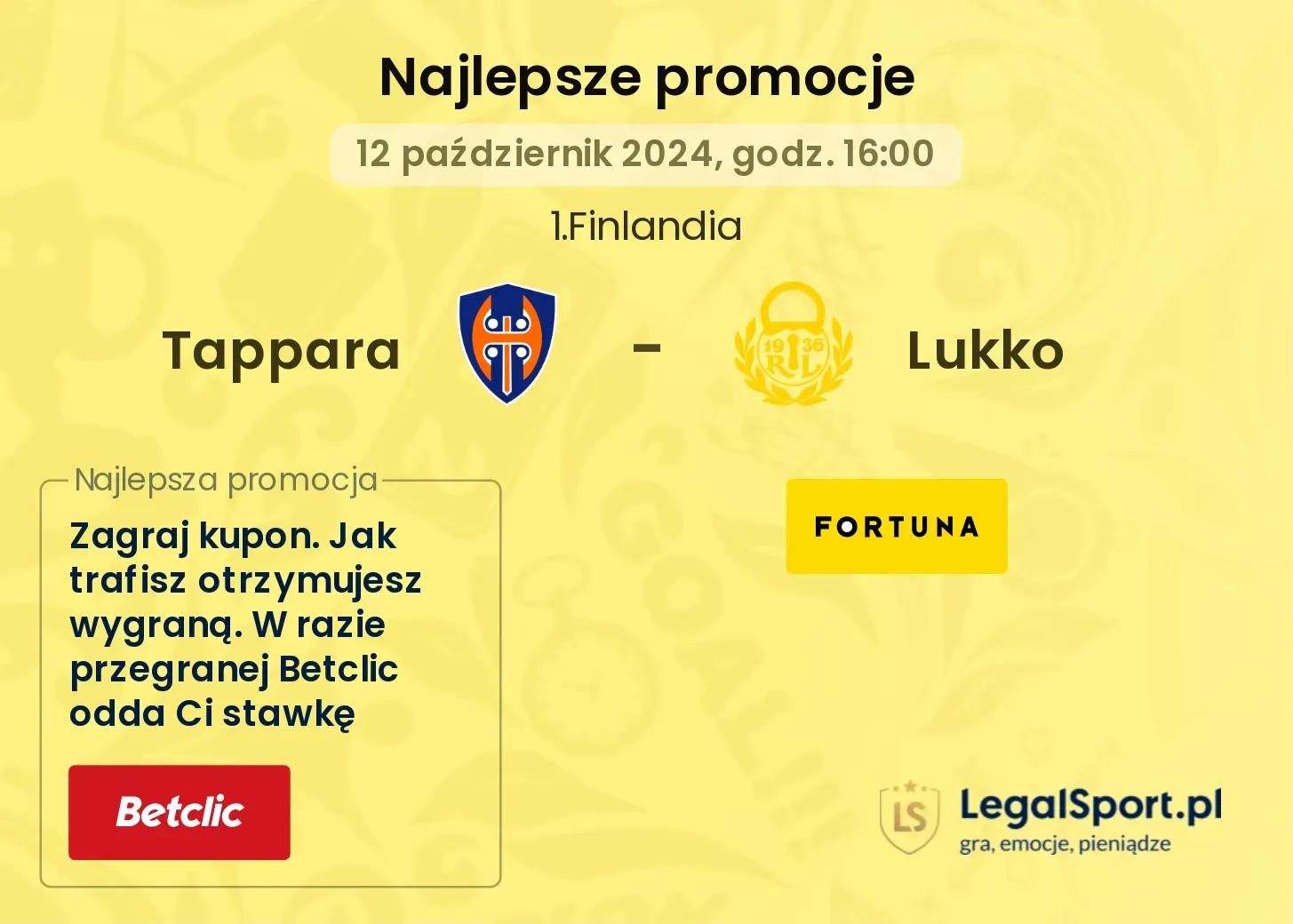 Tappara - Lukko promocje bonusy na mecz