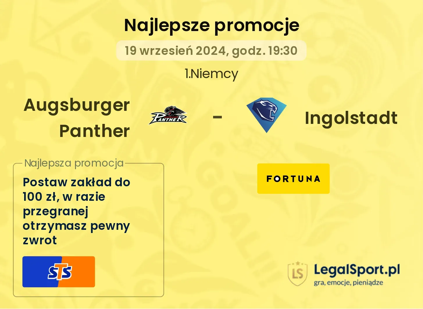 Augsburger Panther - Ingolstadt promocje bonusy na mecz