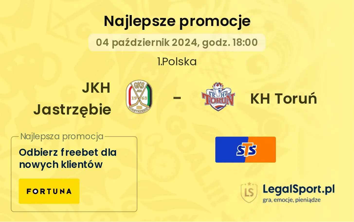 JKH Jastrzębie - KH Toruń promocje bonusy na mecz