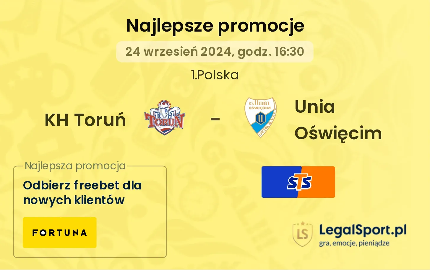 KH Toruń - Unia Oświęcim promocje bonusy na mecz