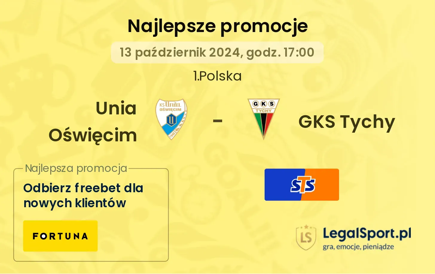 Unia Oświęcim - GKS Tychy promocje bonusy na mecz