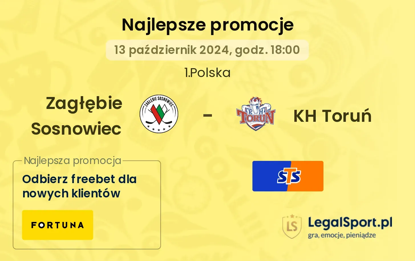 Zagłębie Sosnowiec - KH Toruń promocje bonusy na mecz