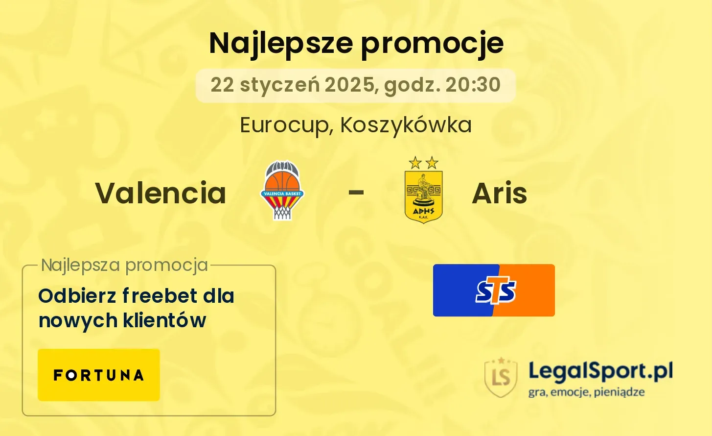 Valencia - Aris promocje bukmacherskie