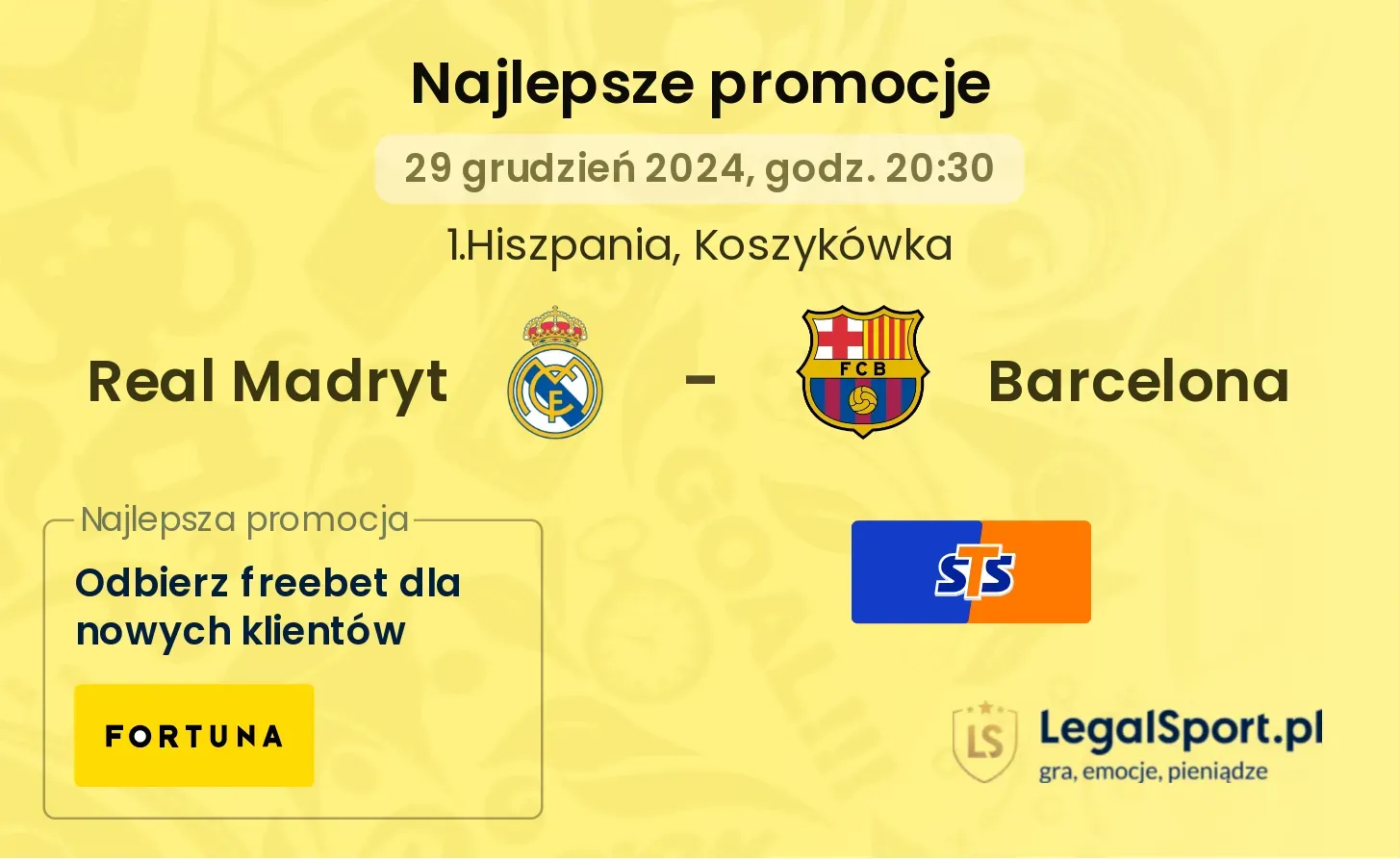 Real Madryt - Barcelona promocje bukmacherskie