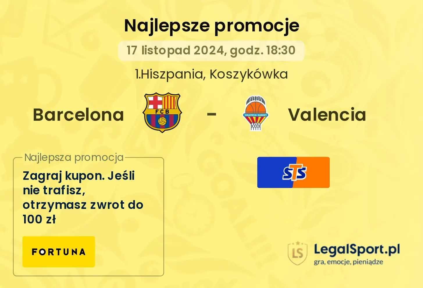 Barcelona - Valencia promocje bonusy na mecz