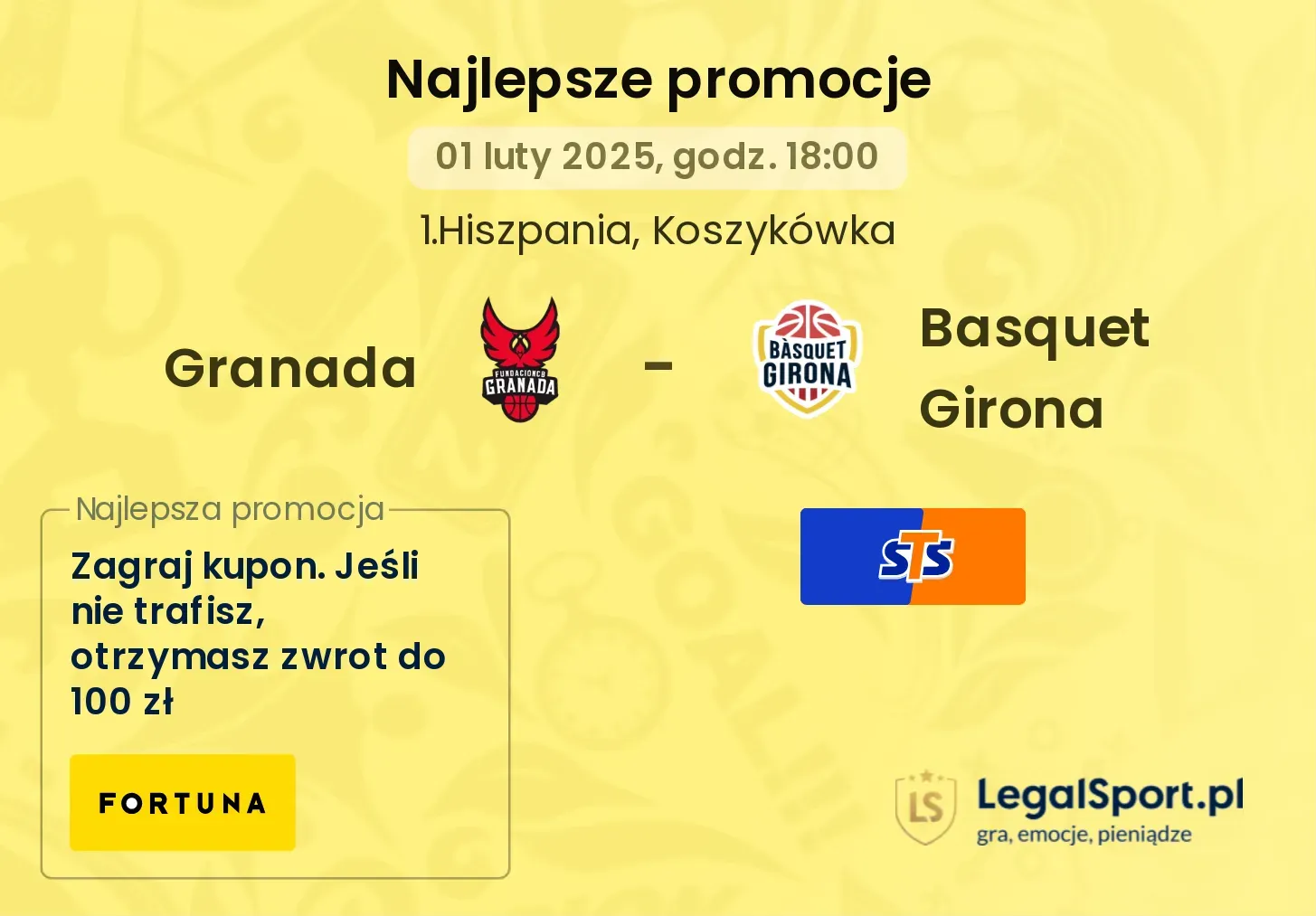 Granada - Basquet Girona promocje u bukmacherów