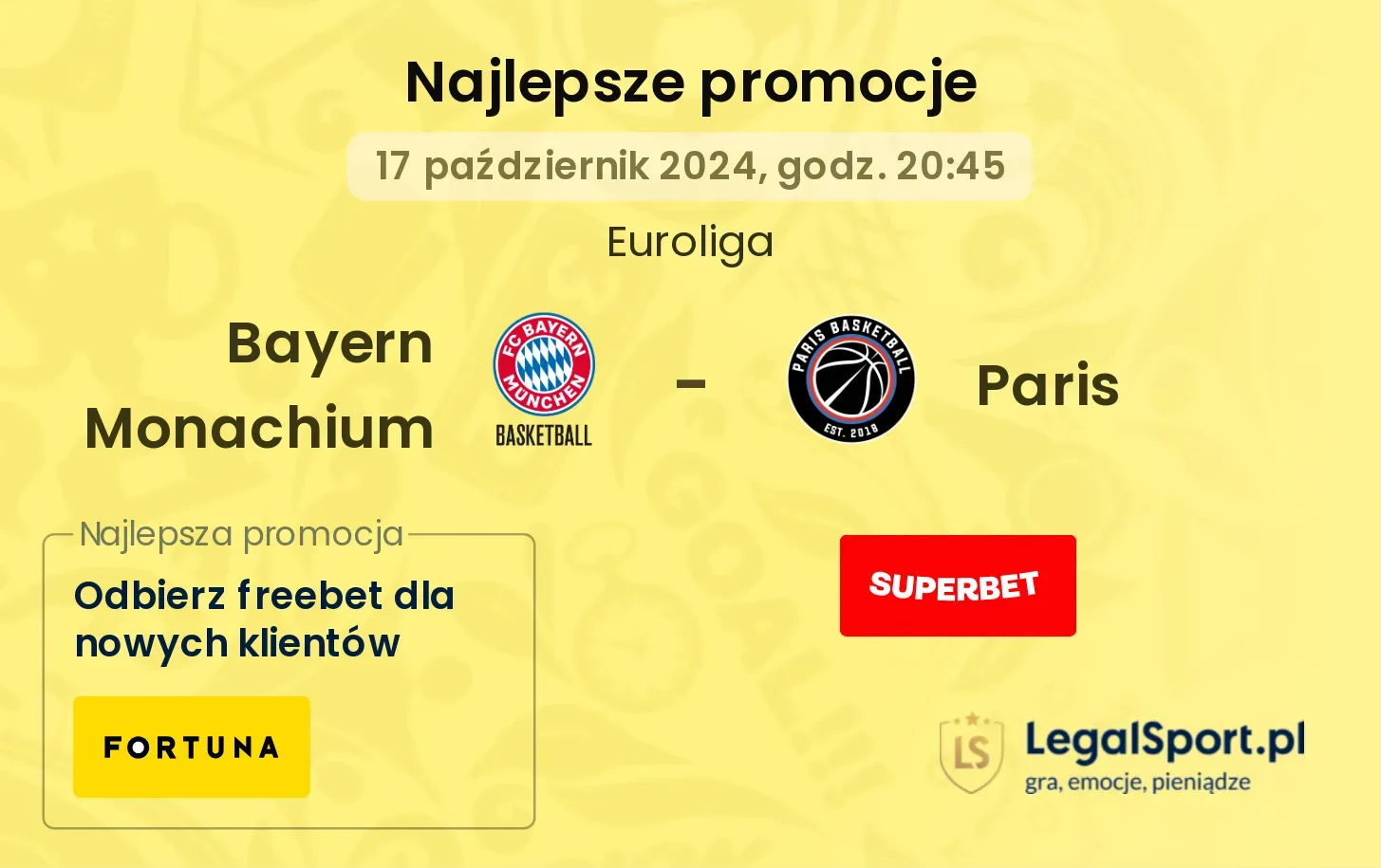 Bayern Monachium - Paris promocje bonusy na mecz