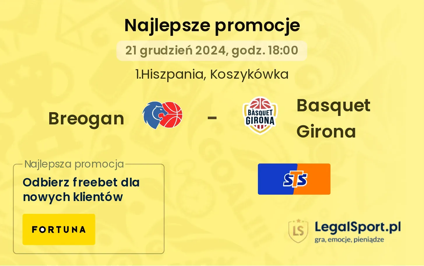 Breogan - Basquet Girona promocje bonusy na mecz