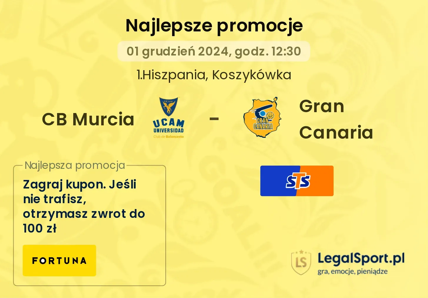 CB Murcia - Gran Canaria promocje bonusy na mecz