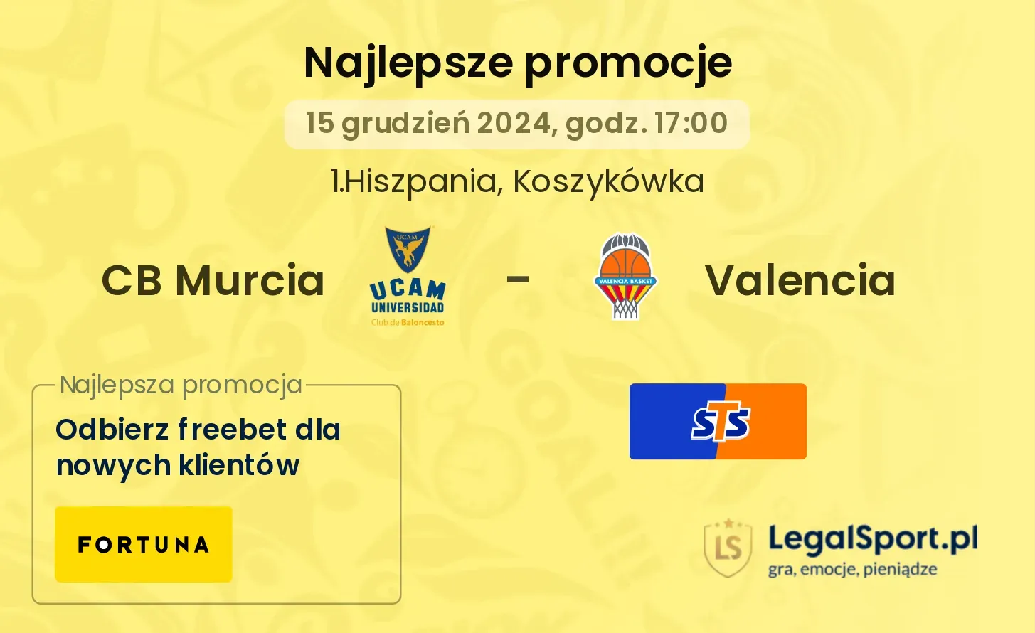 CB Murcia - Valencia promocje bonusy na mecz