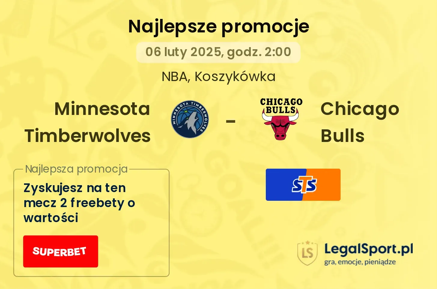 Minnesota Timberwolves - Chicago Bulls promocje bukmacherskie