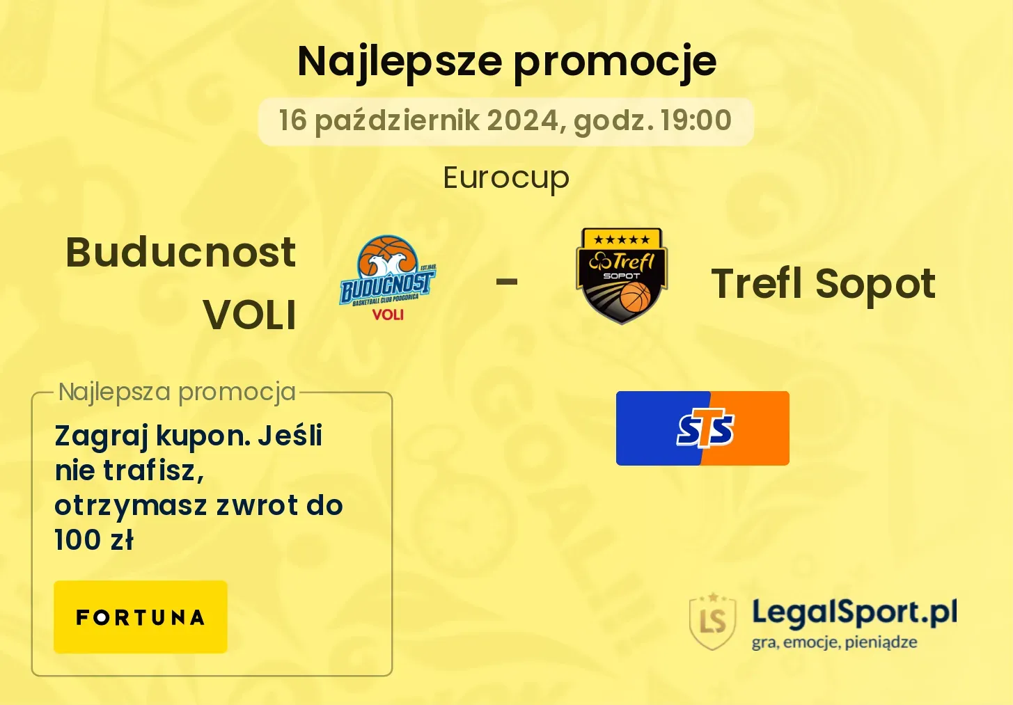 Buducnost VOLI - Trefl Sopot promocje bonusy na mecz