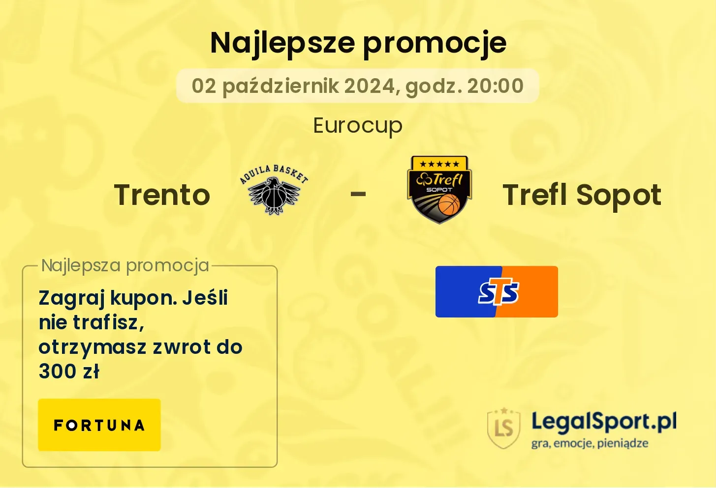 Trento - Trefl Sopot promocje bonusy na mecz