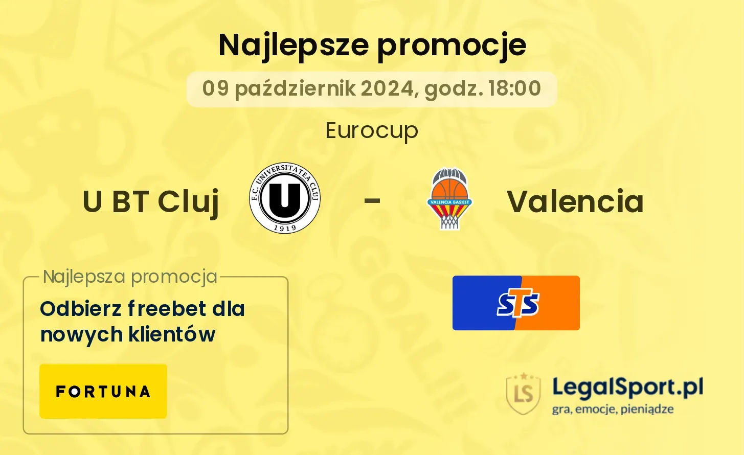 U BT Cluj - Valencia promocje bonusy na mecz