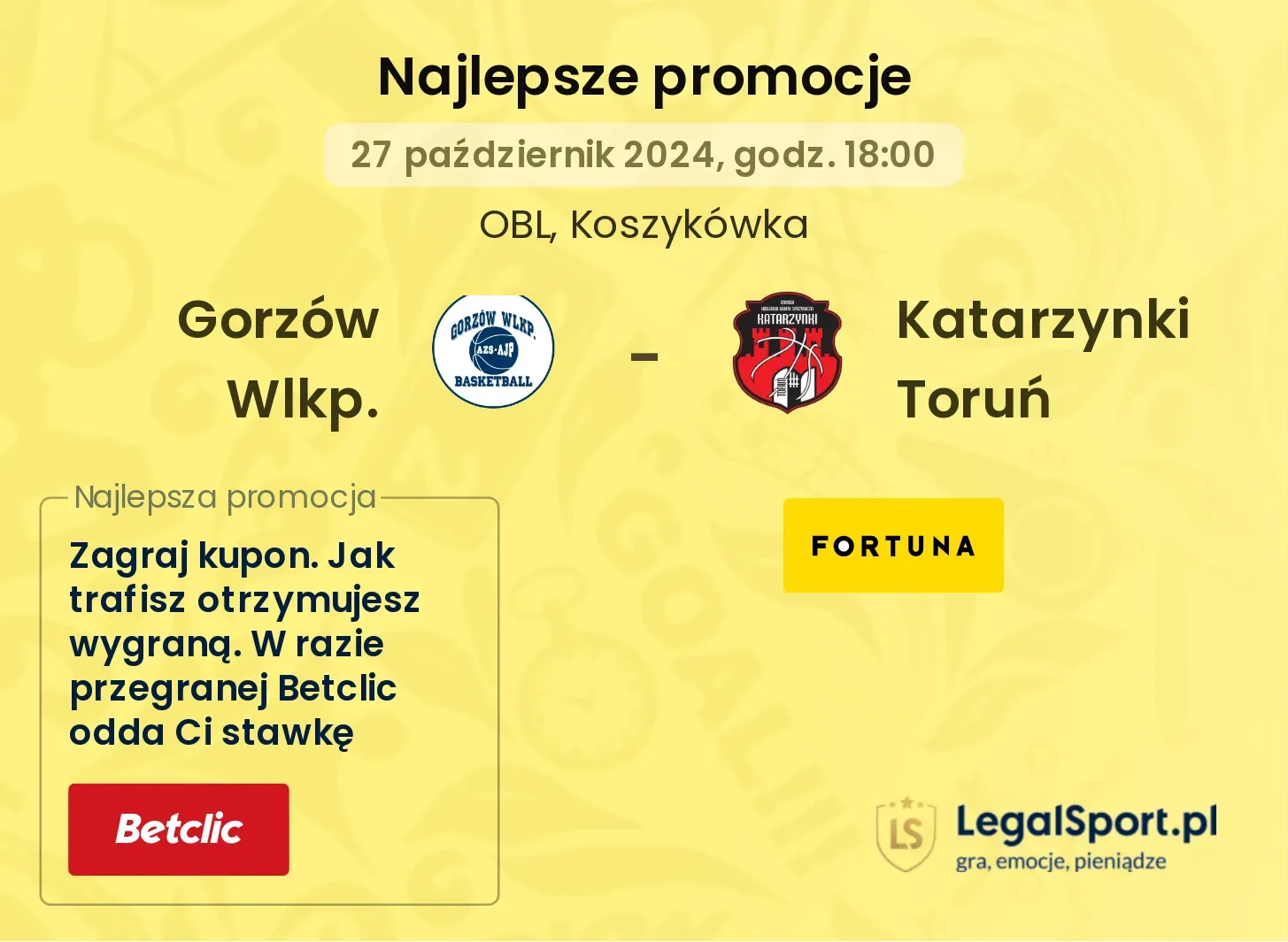 Gorzów Wlkp. - Katarzynki Toruń promocje bonusy na mecz