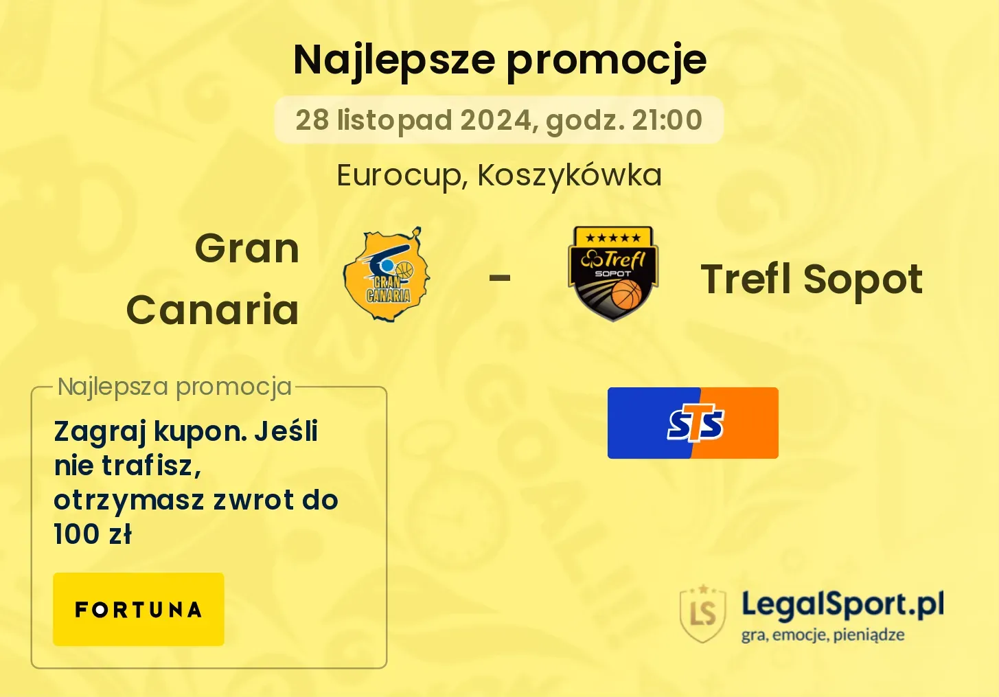 Gran Canaria - Trefl Sopot promocje bonusy na mecz