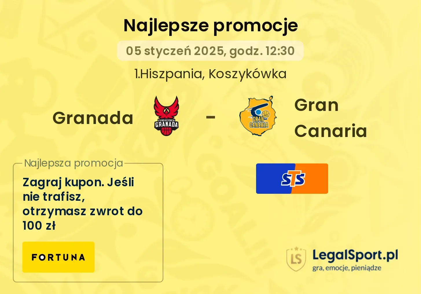 Granada - Gran Canaria promocje bonusy na mecz