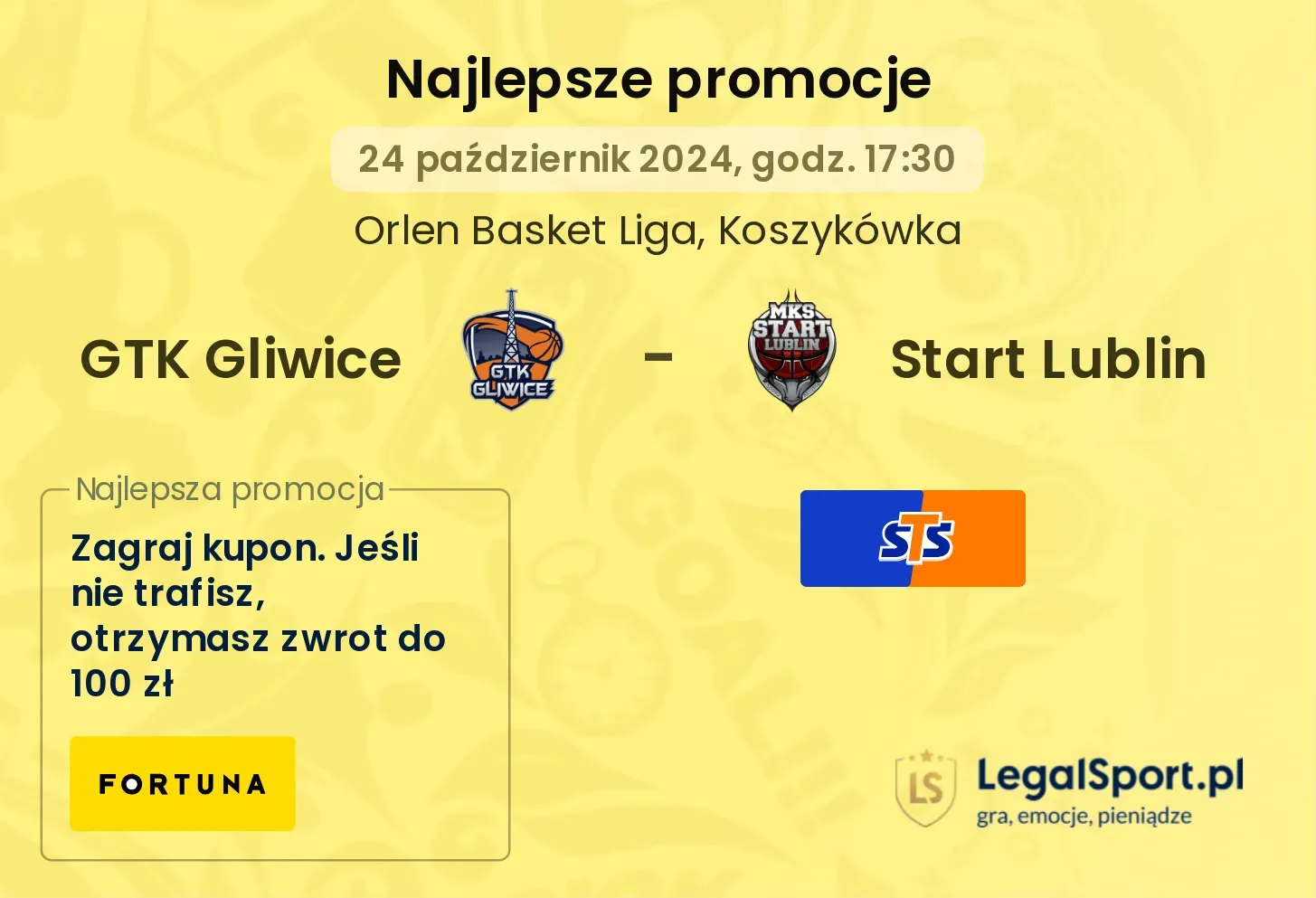 GTK Gliwice - Start Lublin promocje bonusy na mecz