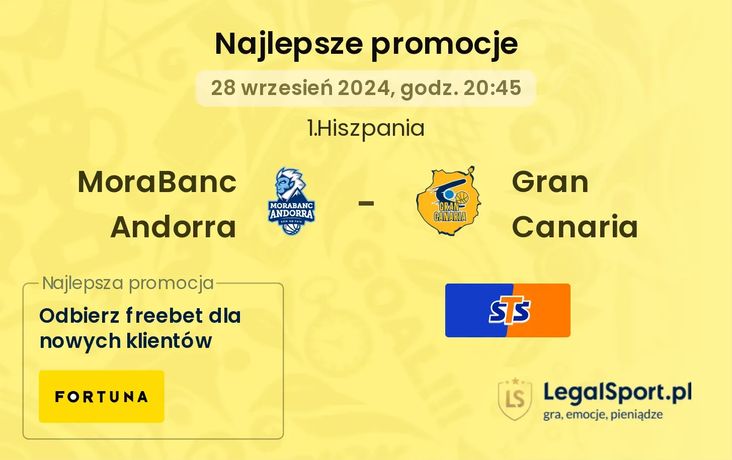 MoraBanc Andorra - Gran Canaria promocje bonusy na mecz