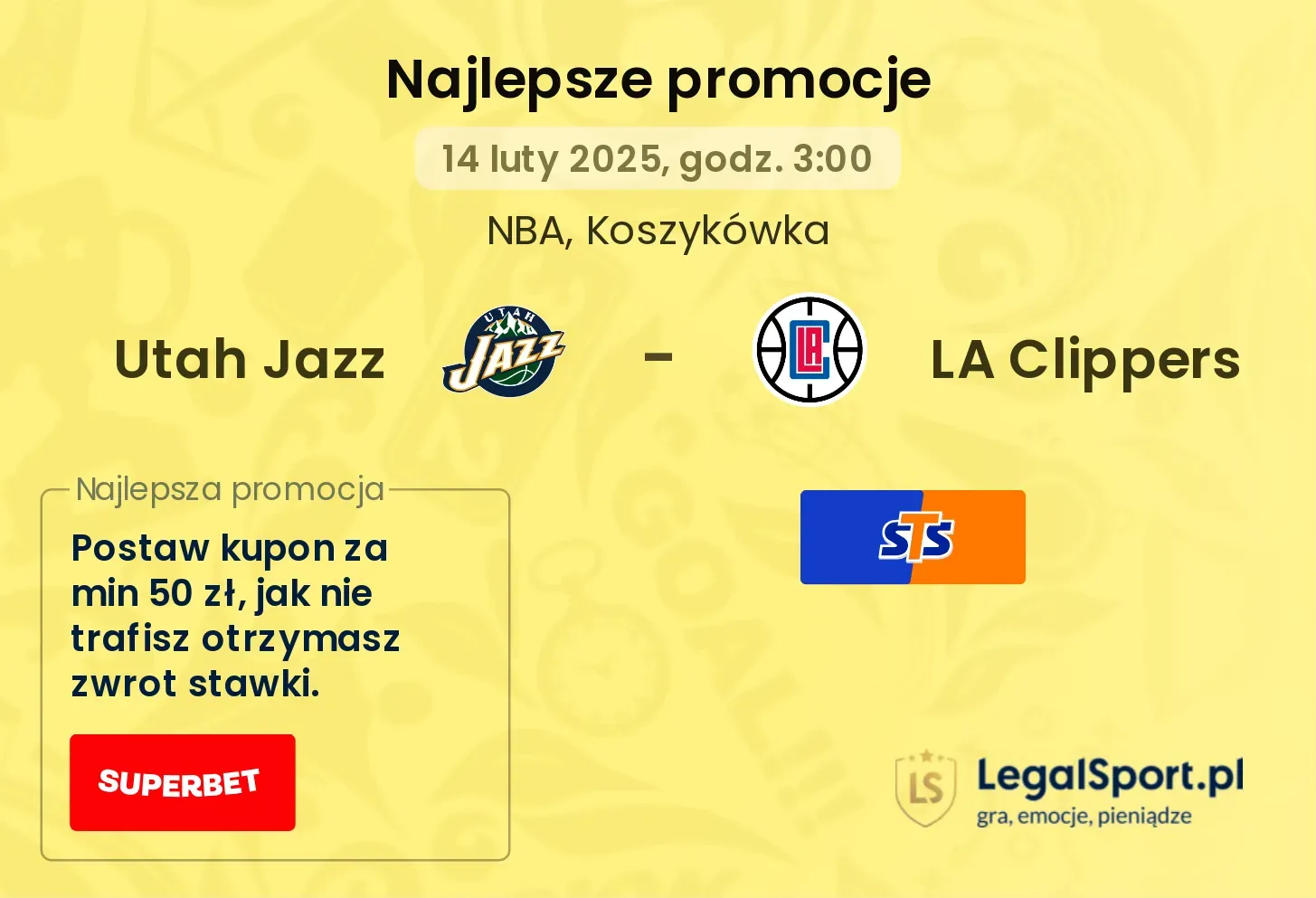 LA Clippers - Utah Jazz promocje bukmacherskie