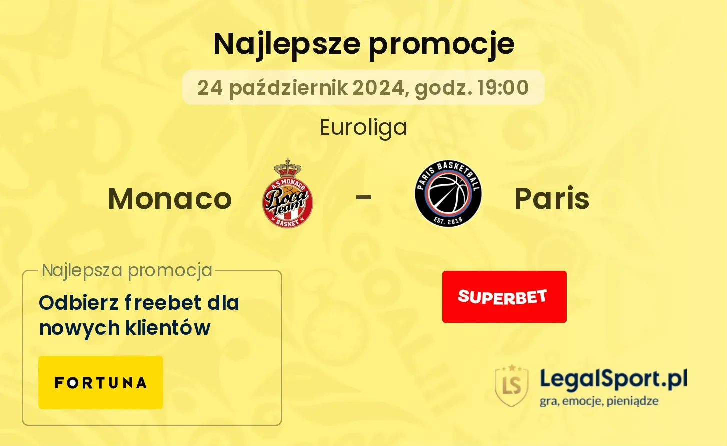 Monaco - Paris promocje bonusy na mecz