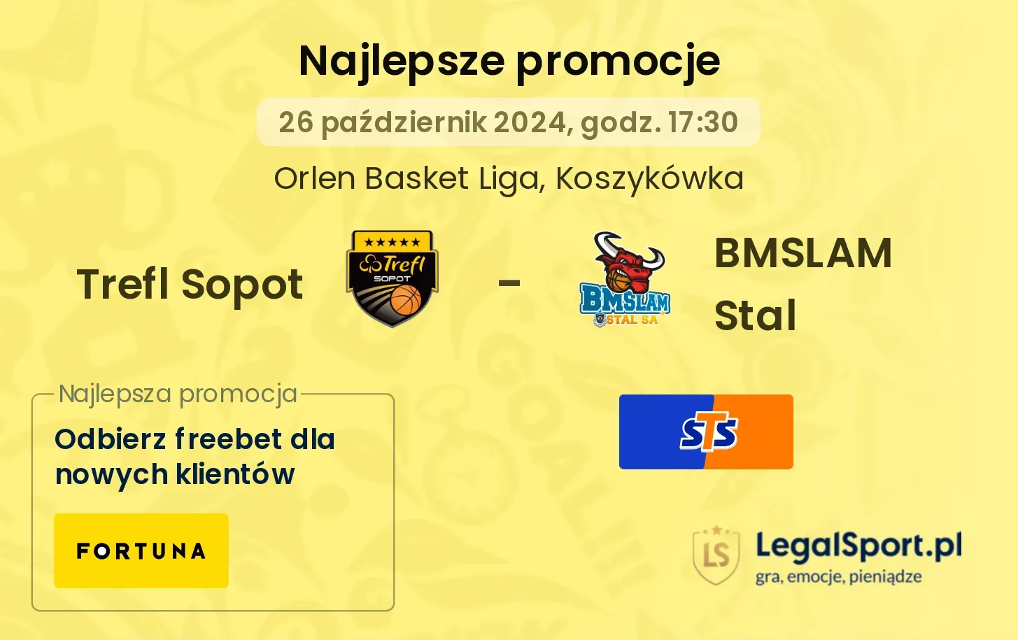 Trefl Sopot - BMSLAM Stal promocje bonusy na mecz