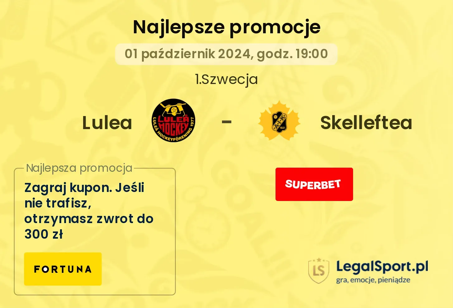 Lulea - Skelleftea promocje bonusy na mecz