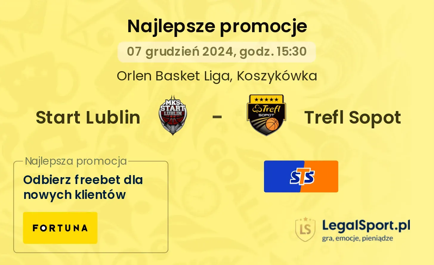 Start Lublin - Trefl Sopot promocje bonusy na mecz