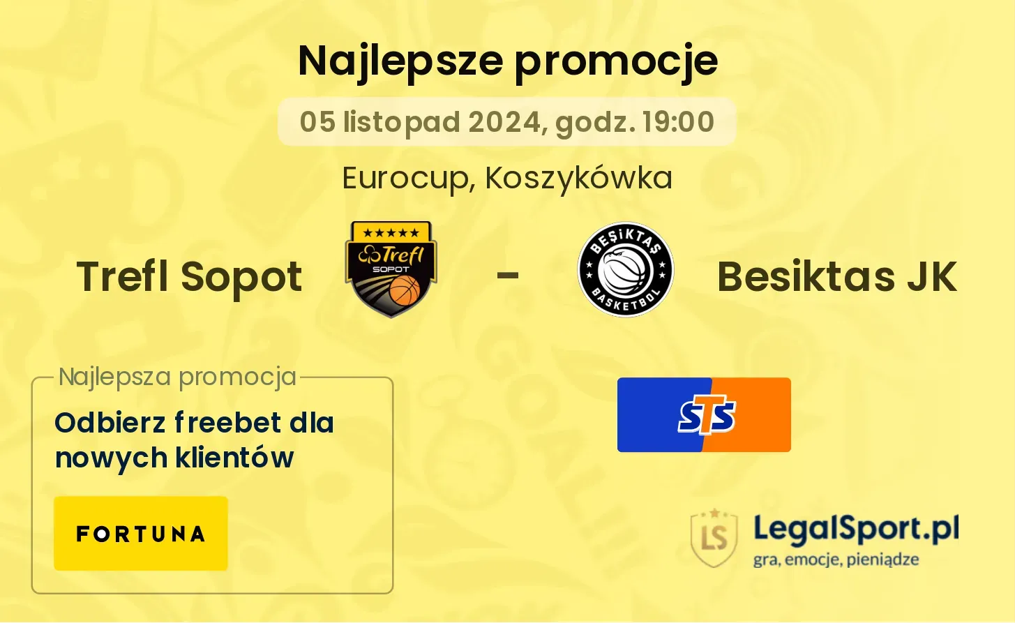 Trefl Sopot - Besiktas JK promocje bonusy na mecz