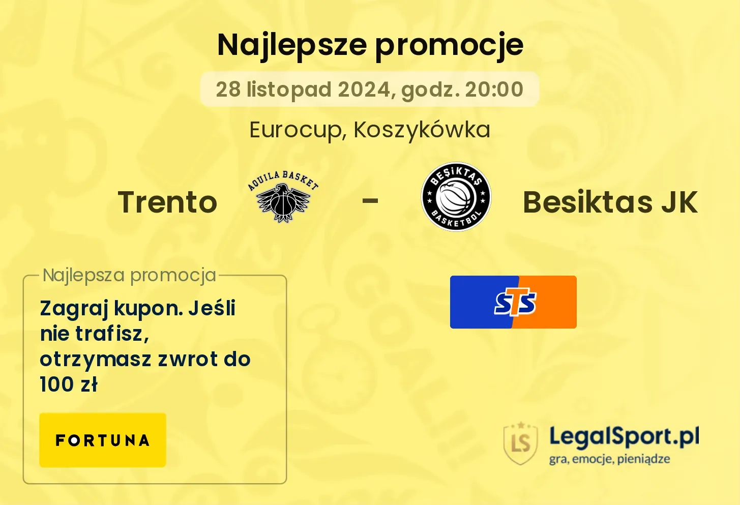 Trento - Besiktas JK promocje bonusy na mecz