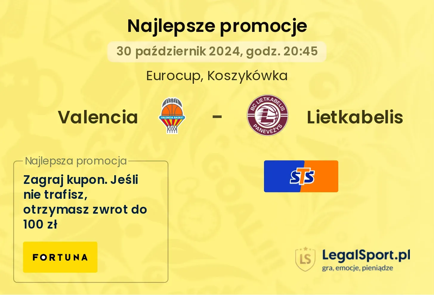 Valencia - Lietkabelis promocje bonusy na mecz