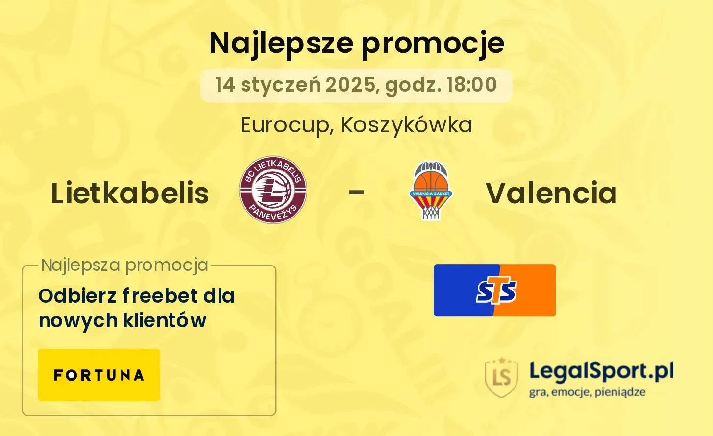 Lietkabelis - Valencia promocje u bukmacherów