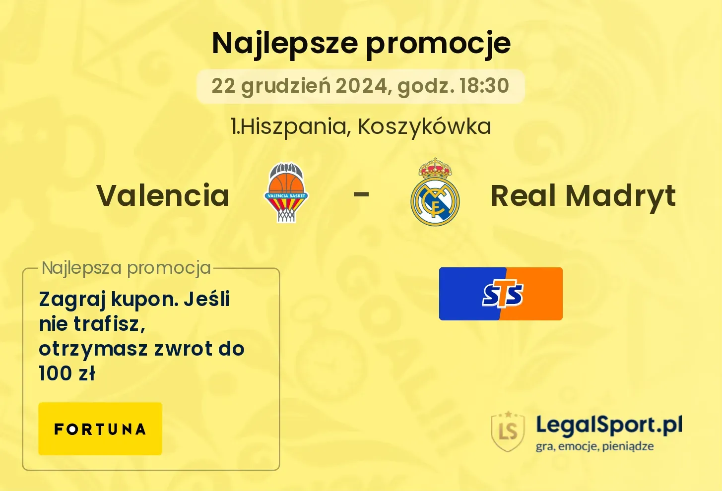 Valencia - Real Madryt promocje bonusy na mecz