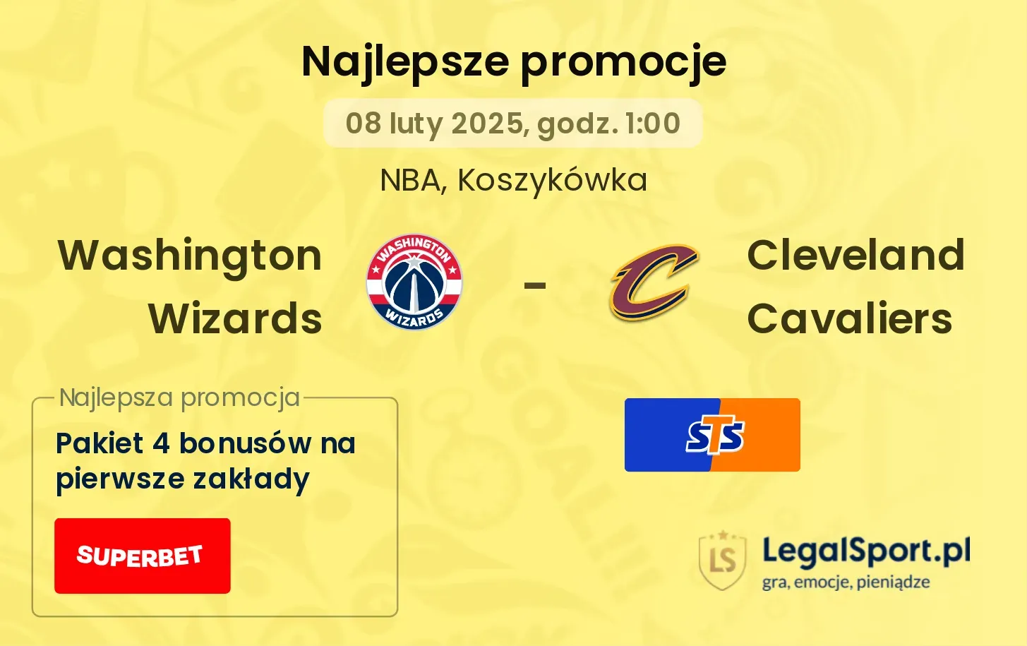 Cleveland Cavaliers - Washington Wizards promocje bukmacherskie