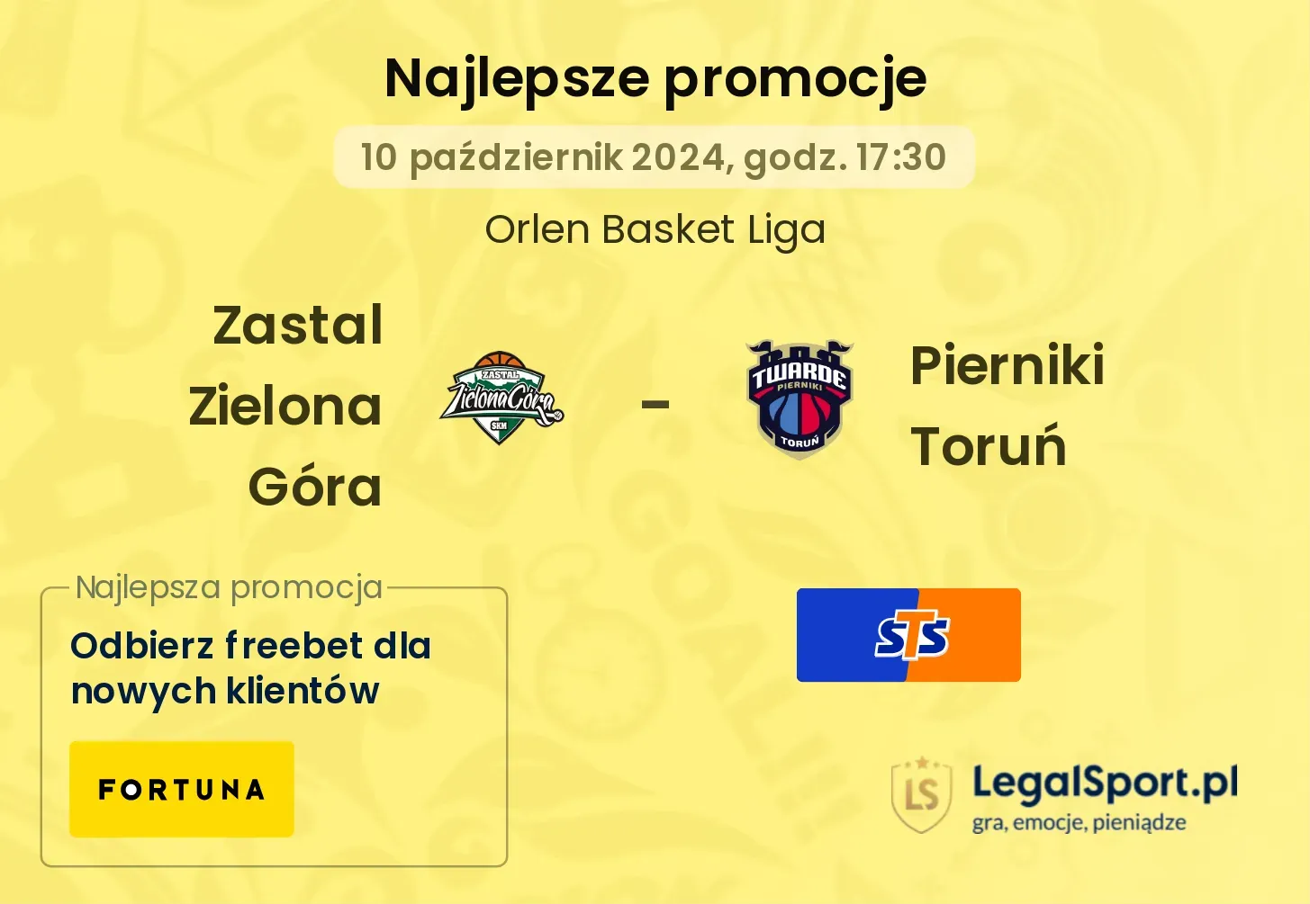 Zastal Zielona Góra - Pierniki Toruń promocje bonusy na mecz