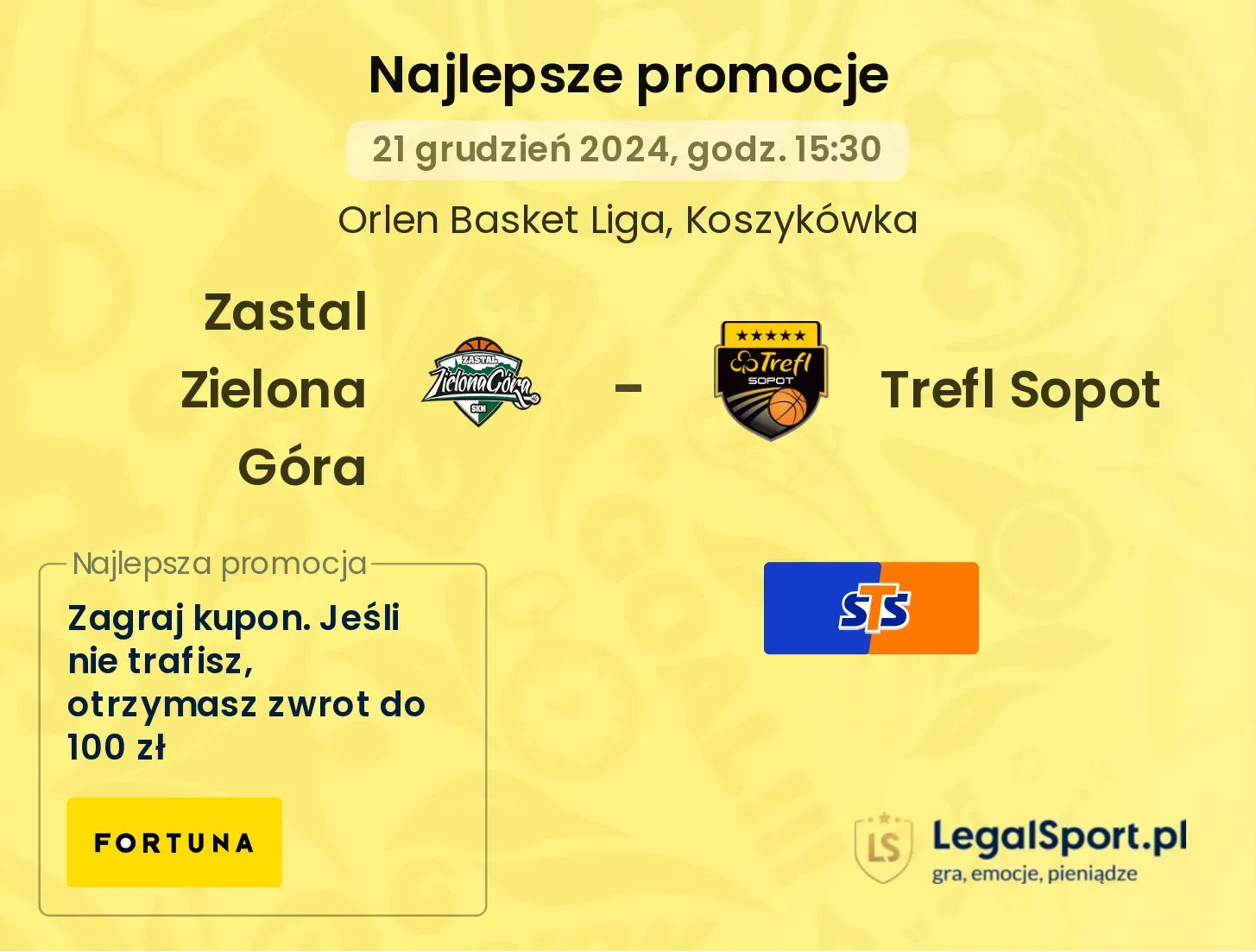 Zastal Zielona Góra - Trefl Sopot promocje bonusy na mecz