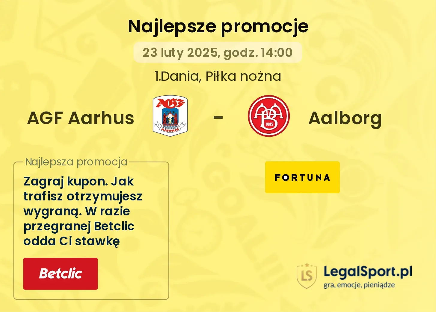 AGF Aarhus - Aalborg promocje bukmacherskie