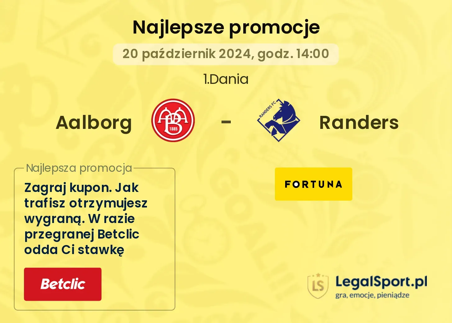 Aalborg - Randers promocje bonusy na mecz