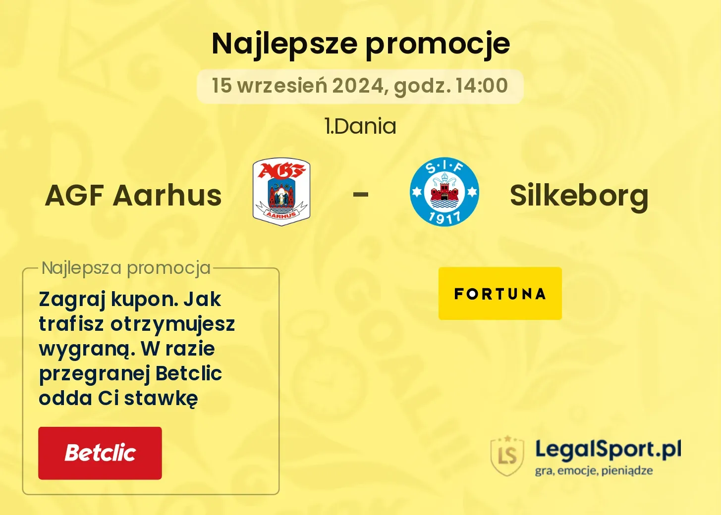 AGF Aarhus - Silkeborg promocje bonusy na mecz