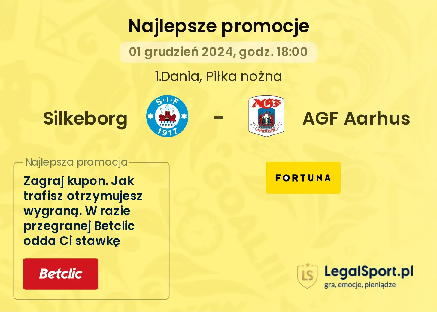 Silkeborg - AGF Aarhus promocje bukmacherskie