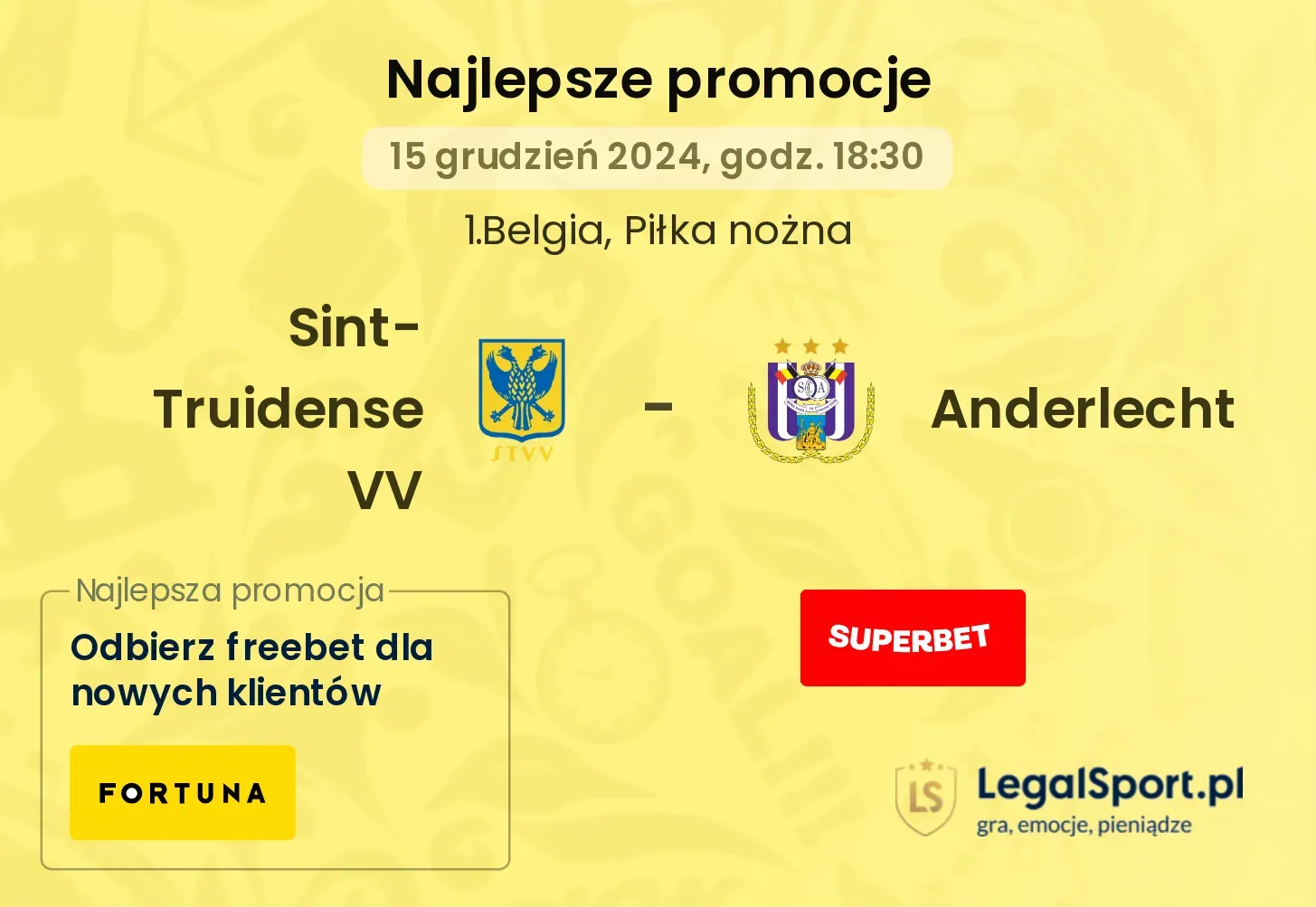 Sint-Truidense VV - Anderlecht promocje u bukmacherów