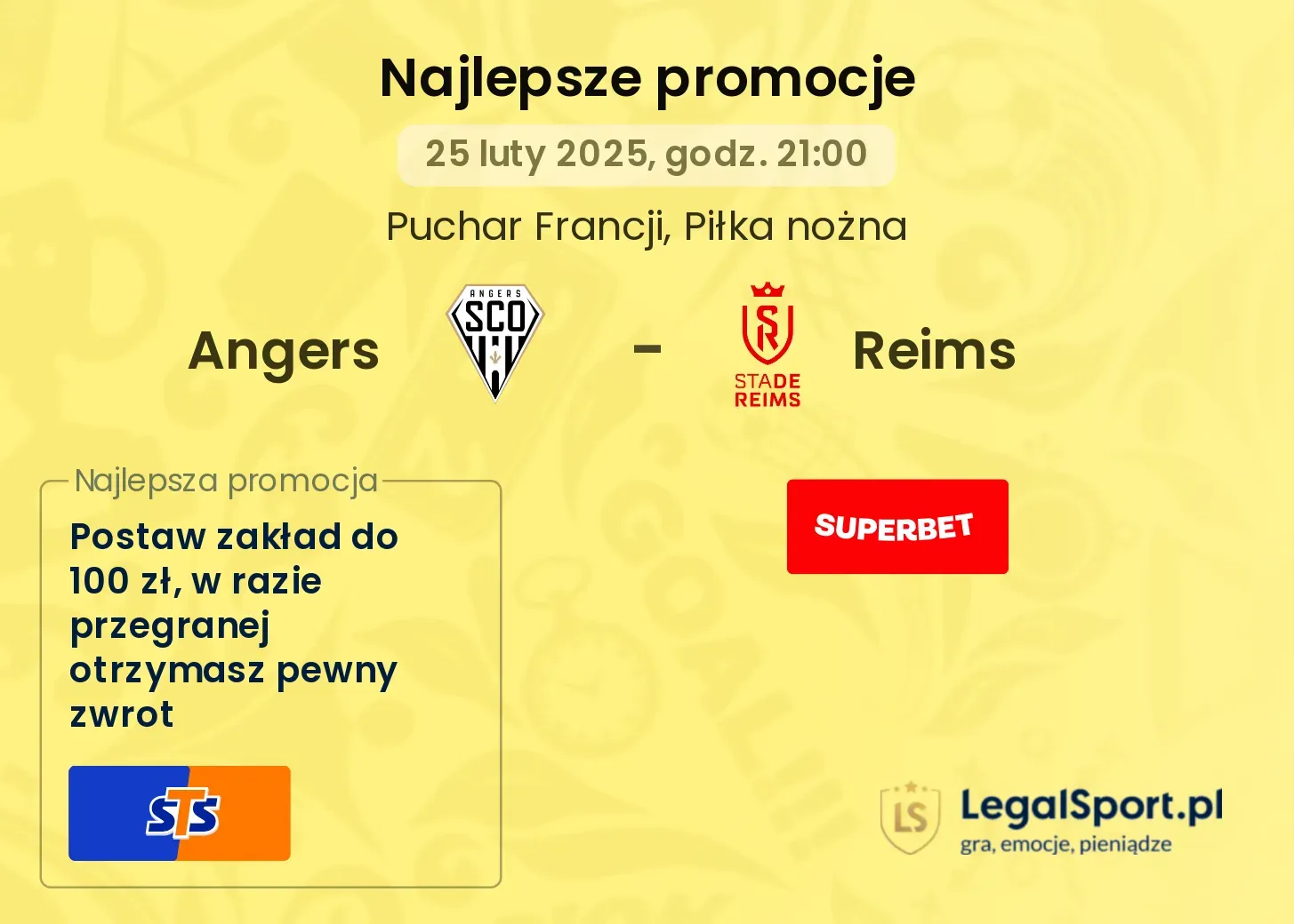 Angers - Reims promocje u bukmacherów