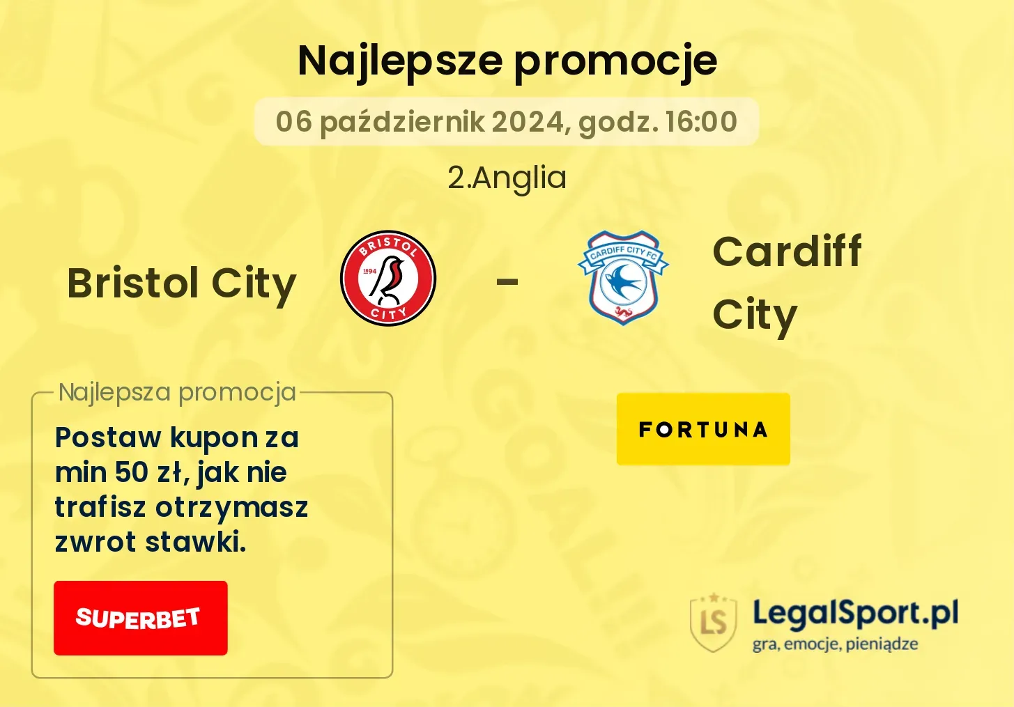 Bristol City - Cardiff City promocje bonusy na mecz