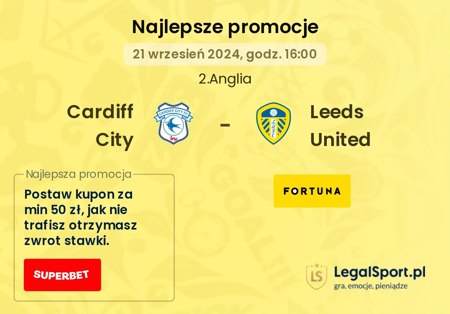 Cardiff City - Leeds United promocje bonusy na mecz