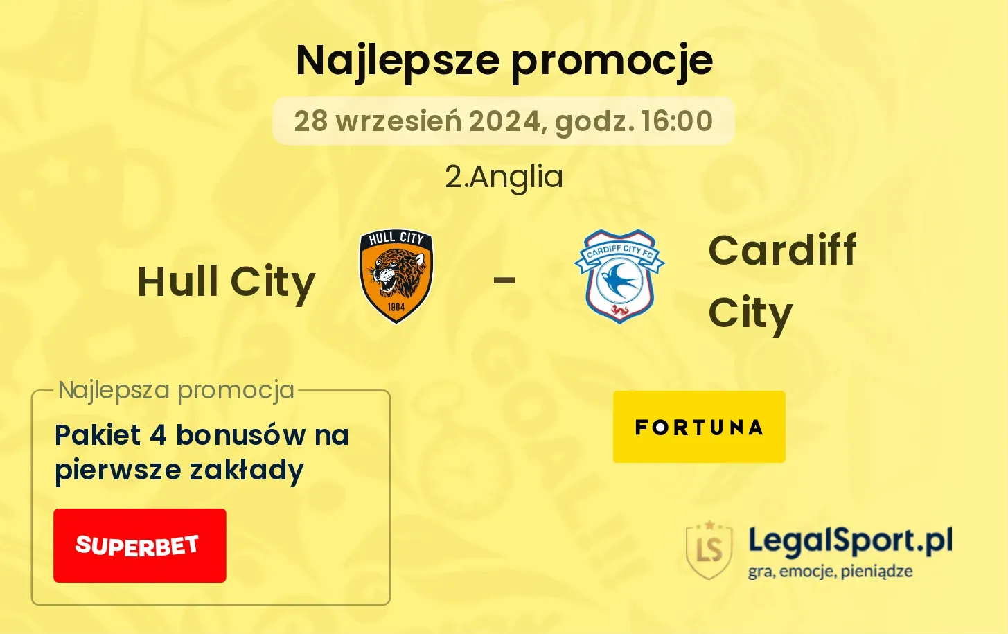 Hull City - Cardiff City promocje bonusy na mecz