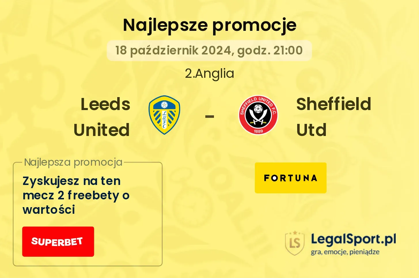 Leeds United - Sheffield Utd promocje bonusy na mecz