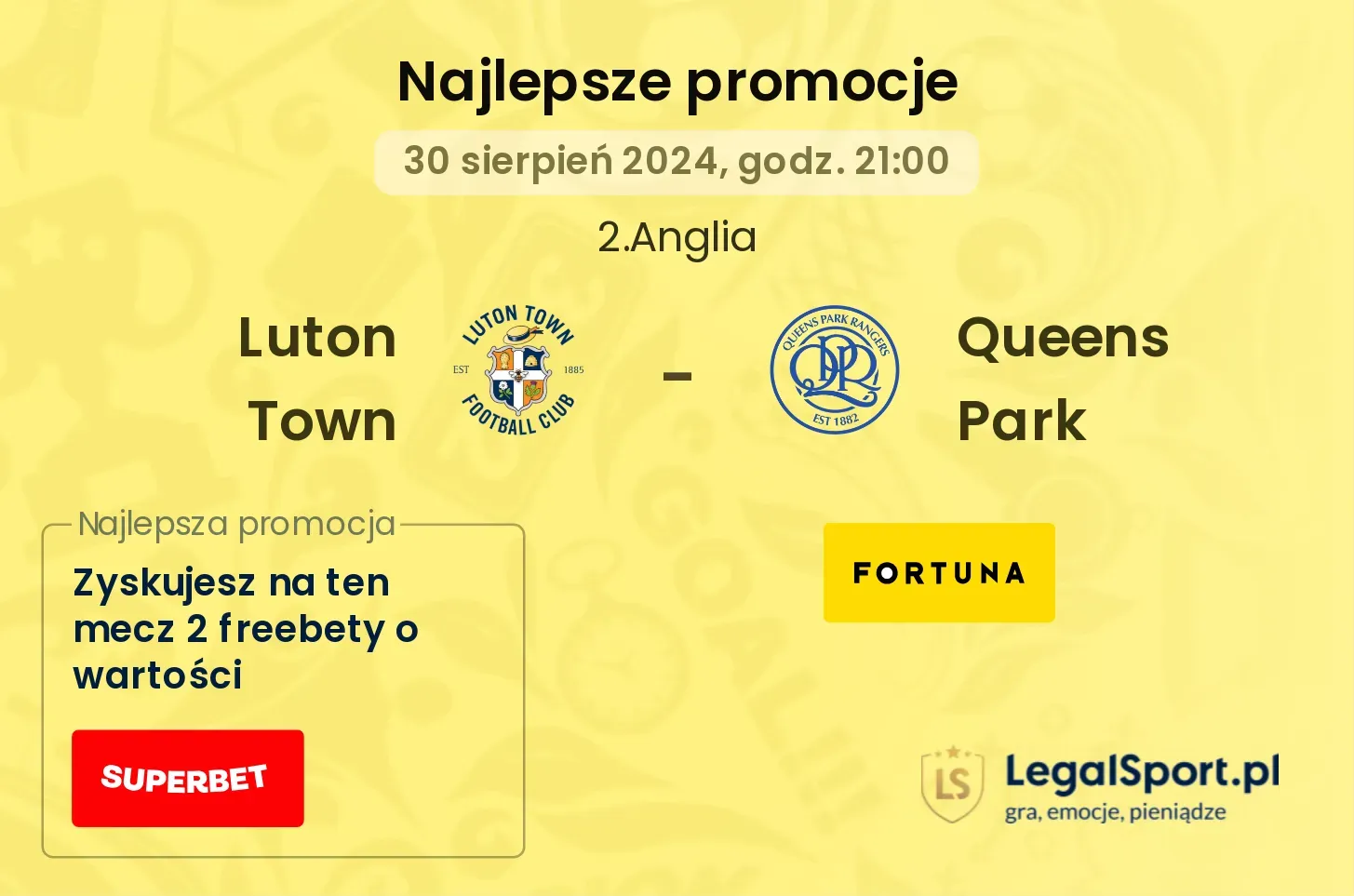 Luton Town - Queens Park promocje bonusy na mecz