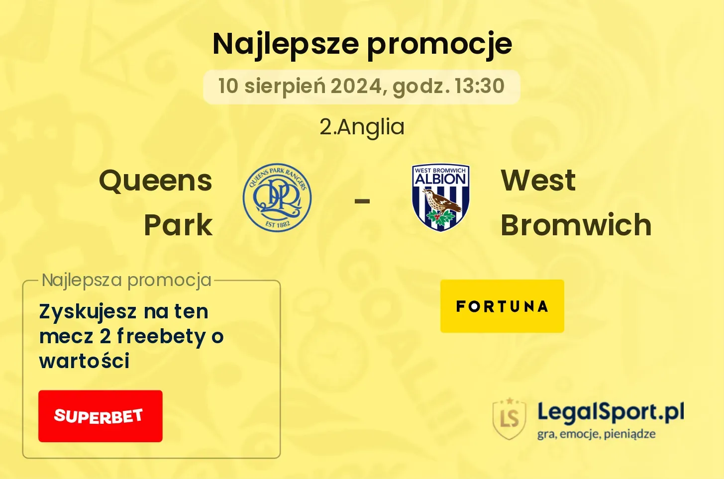 Queens Park - West Bromwich promocje bonusy na mecz